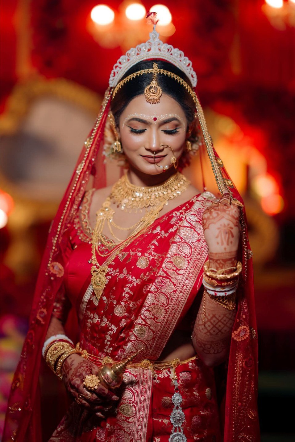 Bridal portrait session outdoors
