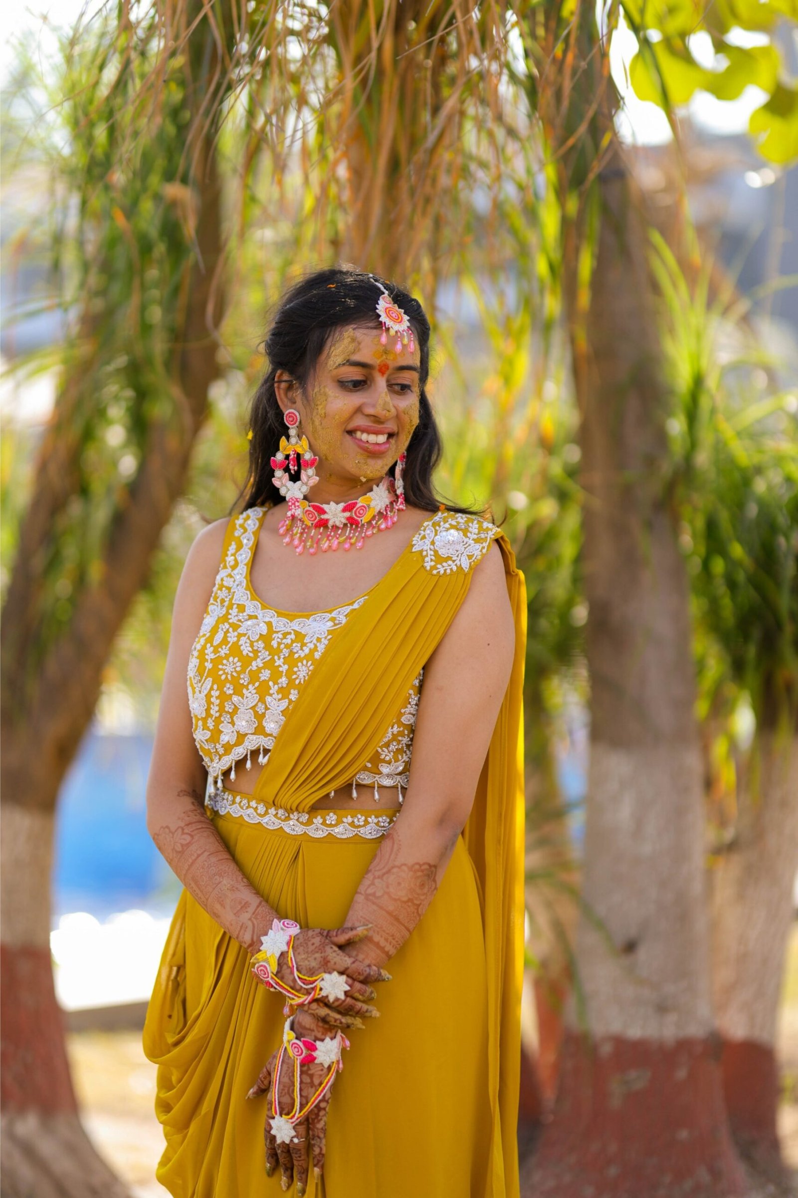Haldi couple shoot near Indore